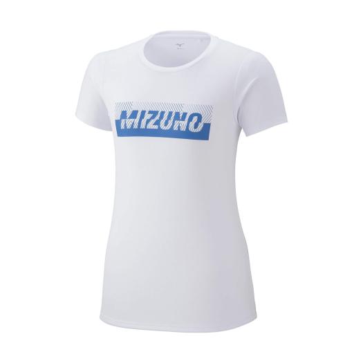 MIZUNO SHOP [ミズノ公式オンラインショップ] ドライサイエンスストレッチTシャツ[ウィメンズ] 01 ホワイト J2JA1812の大画像
