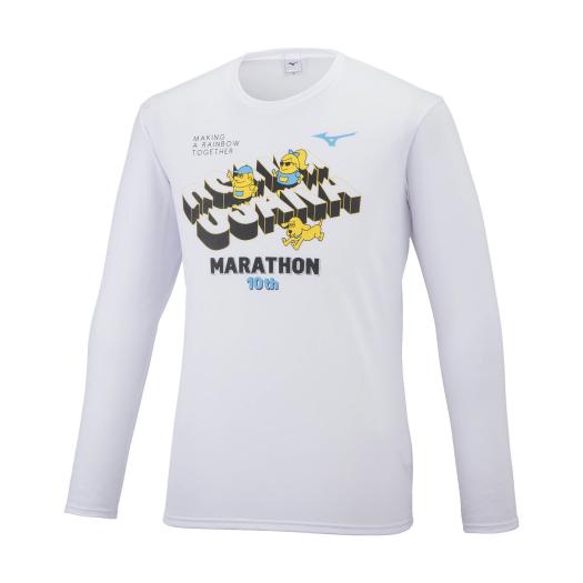 MIZUNO SHOP [ミズノ公式オンラインショップ] 【大阪マラソン2022】大会記念Tシャツ(長袖)[ユニセックス] 01 ホワイト J2MA2Y58