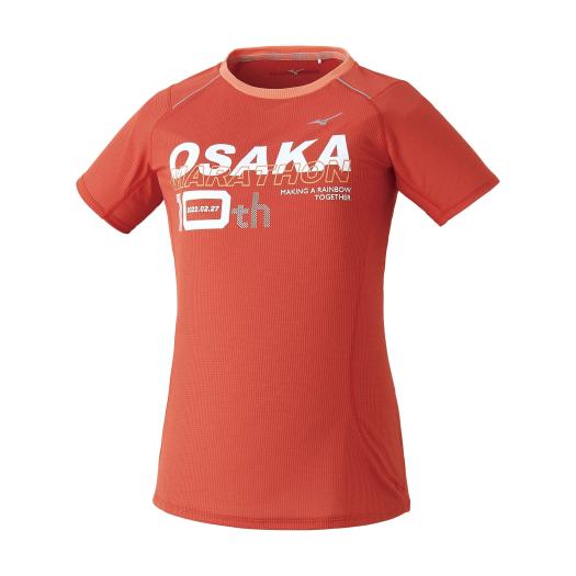 MIZUNO SHOP [ミズノ公式オンラインショップ] 【大阪マラソン2022】ドライエアロフロー大会記念Tシャツ[レディース] 67 ベイクドアップル J2MA2Y62