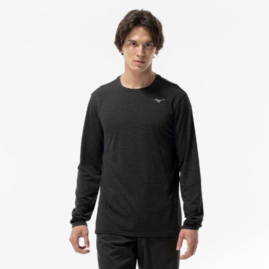 MIZUNO SHOP [ミズノ公式オンラインショップ] クイックドライTシャツ(長袖) メンズ 09 ブラック J2MAC520