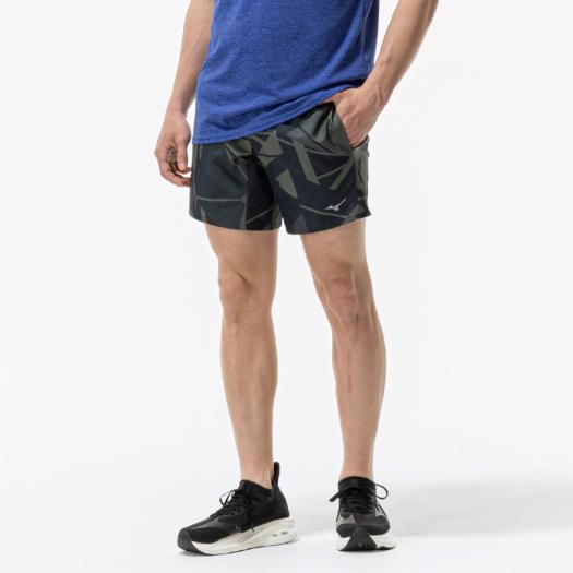 MIZUNO SHOP [ミズノ公式オンラインショップ] ランニング マルチポケットパンツ プラス グラフィック 7インチ ユニセックス 39 グレープリーフ J2MBC015