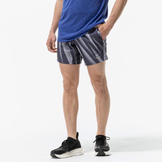 MIZUNO SHOP [ミズノ公式オンラインショップ] ランニング マルチポケットパンツ プラス グラフィック 7インチ ユニセックス 91 バリトンブルー J2MBC015