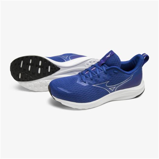 MIZUNO SHOP [ミズノ公式オンラインショップ] ミズノエスペランザー(ランニング)[ユニセックス] 25 ブルー×シルバー K1GA2144