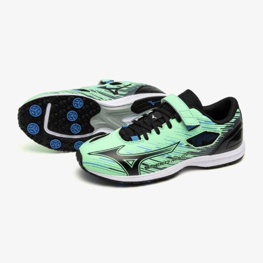 MIZUNO SHOP [ミズノ公式オンラインショップ] スピードマッハ3 ジュニア 03 ネオミント×ブラック×ブルー K1GC2552