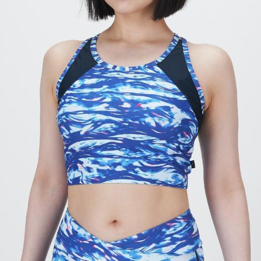 MIZUNO SHOP [ミズノ公式オンラインショップ] 【TERAKAWA AYA COLLECTION】アクアフィットネス用スイムブラ ウィメンズ 27 ブルー N2JAC331