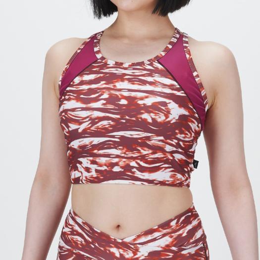 MIZUNO SHOP [ミズノ公式オンラインショップ] 【TERAKAWA AYA COLLECTION】アクアフィットネス用スイムブラ ウィメンズ 54 D.オレンジ N2JAC331