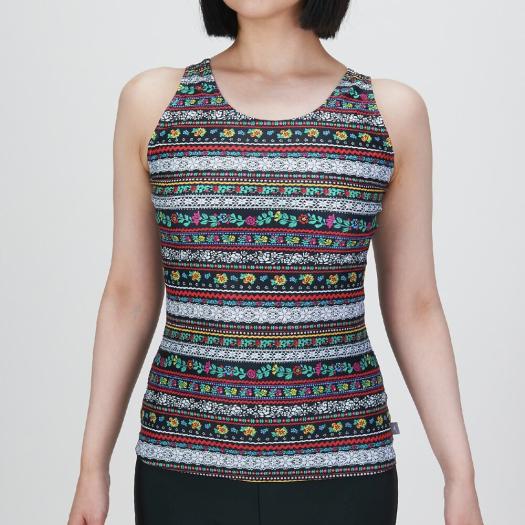 MIZUNO SHOP [ミズノ公式オンラインショップ] アクアフィットネス用トップス(めくれにくいボタン付) ウィメンズ 62 レッド N2JAC840