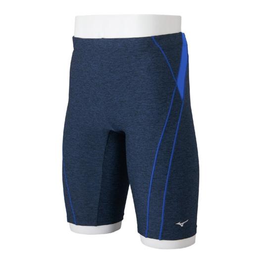MIZUNO SHOP [ミズノ公式オンラインショップ] アクアフィットネス用ハーフスパッツ(立体カップ付) メンズ 25 ネイビー×ブルー N2JB9102