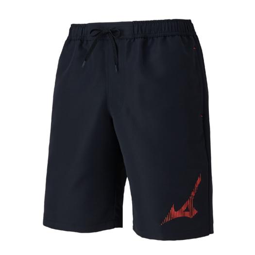 MIZUNO SHOP [ミズノ公式オンラインショップ] アクアフィットネス用ウォーターショーツ メンズ 96 ブラック×レッド N2JBC107