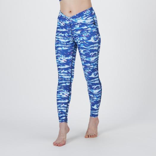 MIZUNO SHOP [ミズノ公式オンラインショップ] 【TERAKAWA AYA COLLECTION】アクアフィットネス用ロングタイツ(10分丈) ウィメンズ 27 ブルー N2JBC335