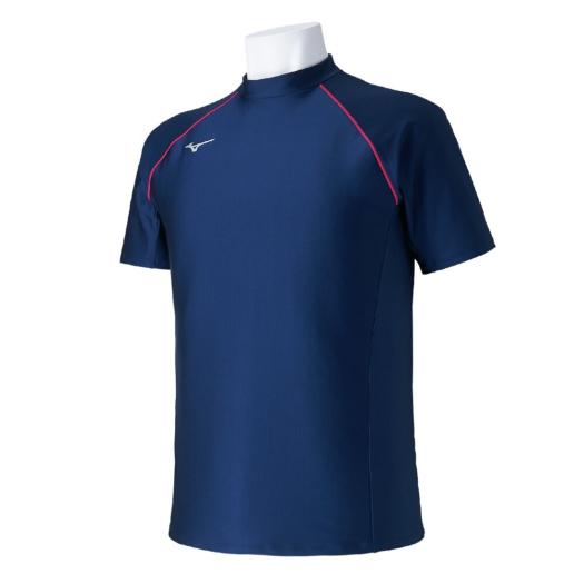 MIZUNO SHOP [ミズノ公式オンラインショップ] ラッシュガード ユニセックス 85 ネイビー×ローズ N2JCC202