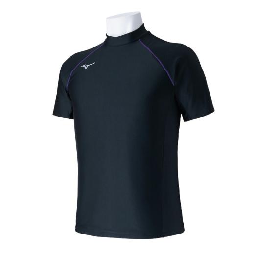 MIZUNO SHOP [ミズノ公式オンラインショップ] ラッシュガード ユニセックス 97 ブラック×パープル N2JCC202