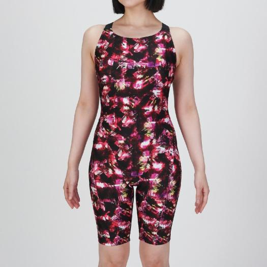 MIZUNO SHOP [ミズノ公式オンラインショップ] 【Stroke ONE／撥水】スイムフィットネス用オールインワン ウィメンズ 64 ピンク N2JGC810