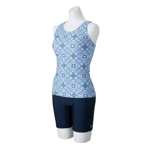 MIZUNO SHOP [ミズノ公式オンラインショップ] アクアフィットネス用セパレーツ(めくれにくい裾ゴム付) ウィメンズ 23 ライトブルー N2JGC870