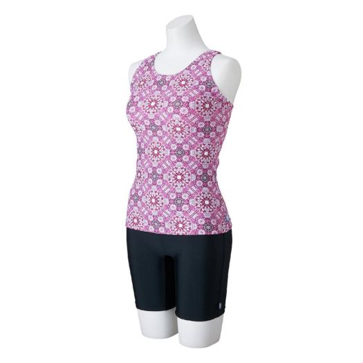 MIZUNO SHOP [ミズノ公式オンラインショップ] アクアフィットネス用セパレーツ(めくれにくい裾ゴム付) ウィメンズ 64 ピンク N2JGC870