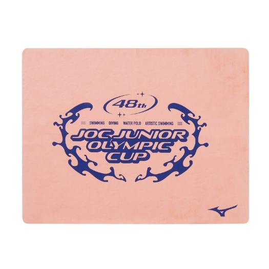 MIZUNO SHOP [ミズノ公式オンラインショップ] 【ジュニアオリンピック大会記念品】スイムタオル(34cm×44cm) ユニセックス 53 オレンジ N2JYCD13