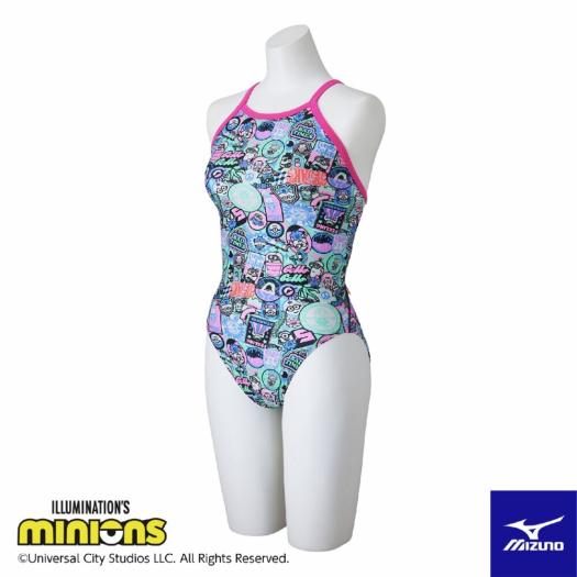 MIZUNO SHOP [ミズノ公式オンラインショップ] 【ミニオン】競泳練習用ミディアムカット ウィメンズ 65 ローズ N2MAC295