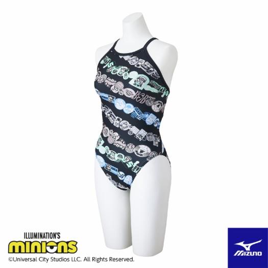 MIZUNO SHOP [ミズノ公式オンラインショップ] 【ミニオン】競泳練習用ミディアムカット ウィメンズ 09 ブラック N2MAC296