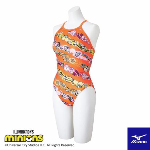 MIZUNO SHOP [ミズノ公式オンラインショップ] 【ミニオン】競泳練習用ミディアムカット ウィメンズ 54 オレンジ N2MAC296