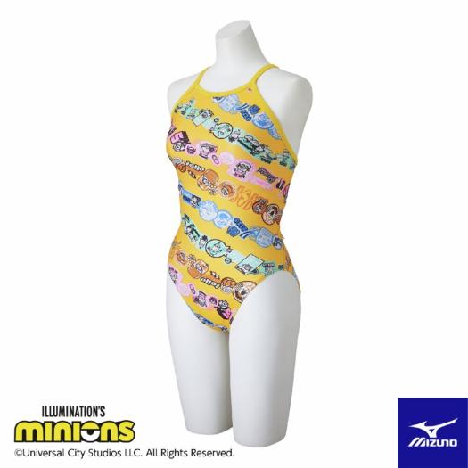 MIZUNO SHOP [ミズノ公式オンラインショップ] 【ミニオン】競泳練習用ミディアムカット ジュニア 45 イエロー N2MAC496