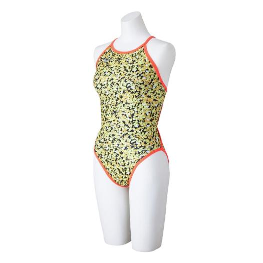 MIZUNO SHOP [ミズノ公式オンラインショップ] 【Rikako Ikee collection】競泳練習用ミディアムカット(リバーシブル) ウィメンズ 45 イエロー N2MAC769