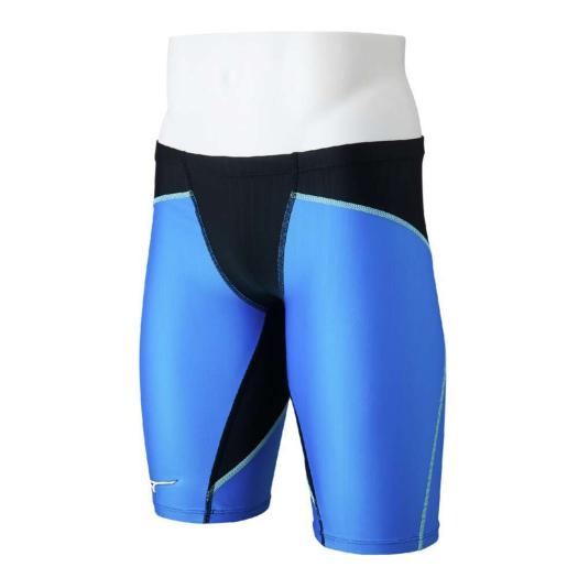 MIZUNO SHOP [ミズノ公式オンラインショップ] 競泳用GX・SONIC DUAL ハーフスパッツ メンズ 92 ブラック×ライトブルー N2MBC030