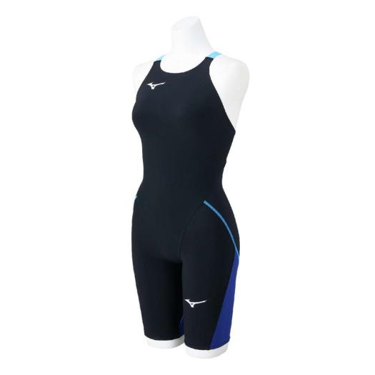 MIZUNO SHOP [ミズノ公式オンラインショップ] 競泳用GX・SONIC LITE ハーフスーツ ウィメンズ 91 ブラック×ブルー N2MGC211