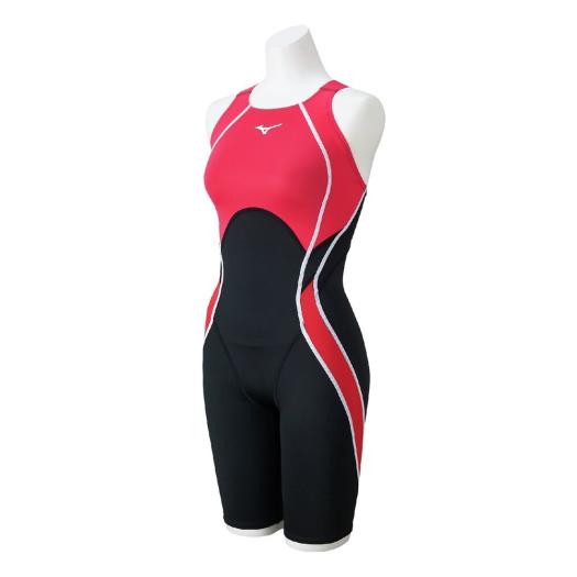 MIZUNO SHOP [ミズノ公式オンラインショップ] 【GX・SONIC STREAM】競泳用ハーフスーツ(マスターズバック) ウィメンズ 96 ブラック×ピンク N2MGC733