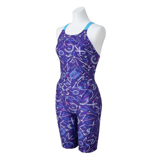 MIZUNO SHOP [ミズノ公式オンラインショップ] 競泳練習用ハーフスーツ ウィメンズ 68 バイオレット N2MGC785