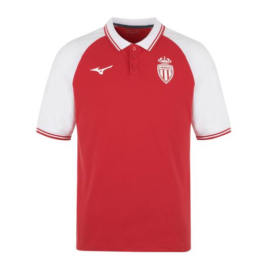 MIZUNO SHOP [ミズノ公式オンラインショップ] ASモナコ 25/26 トラベルポロ ユニセックス 59 タンゴレッド P2GACX96