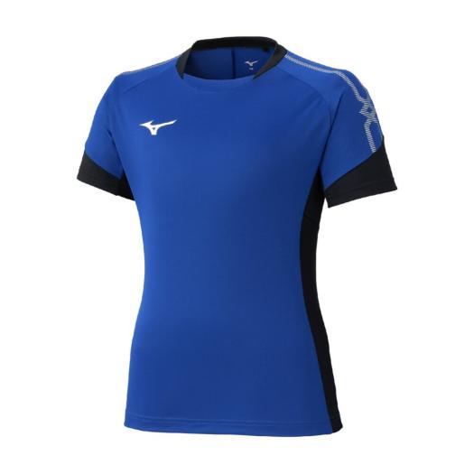 MIZUNO SHOP [ミズノ公式オンラインショップ] フィールドシャツ ジュニア 25 サーフブルー×ブラック P2MAC121