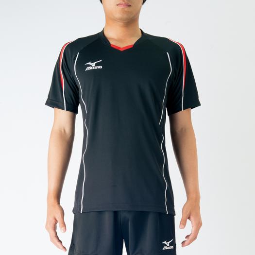 MIZUNO SHOP [ミズノ公式オンラインショップ] FUNTASTプラクティスシャツ(半袖)(バレーボール)[ユニセックス] 26 ピースブルー×L.ブルー V2MA2520