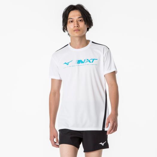 MIZUNO SHOP [ミズノ公式オンラインショップ] N-XTプラクティスシャツ(半袖)(バレーボール)[ユニセックス] 01 ホワイト V2MAA001画像