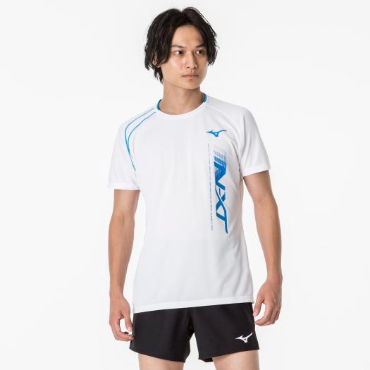 MIZUNO SHOP [ミズノ公式オンラインショップ] N-XTプラクティスシャツ(半袖)(バレーボール)[ユニセックス] 01 ホワイト V2MAA002の大画像
