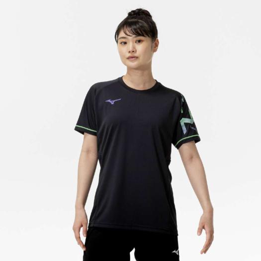 Mizuno バレーボールシャツ 栗原 18 N-XTプラクティスシャツ(半袖)(バレーボール)|V2MAC001|ウエア