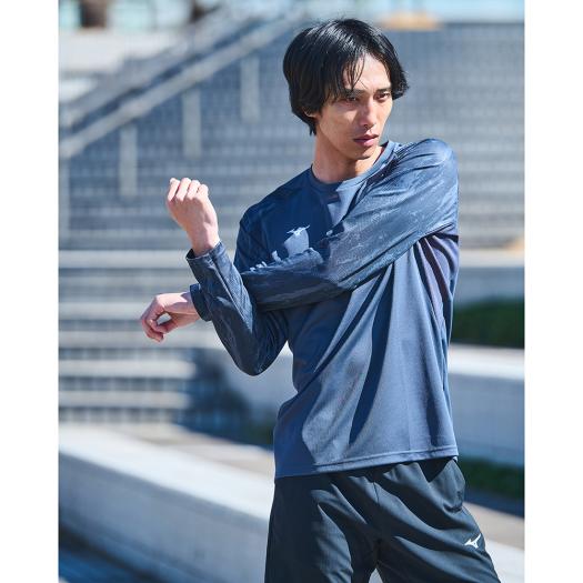 クイックドライTシャツ(長袖)|32MAC022|ミズノトレーニング
