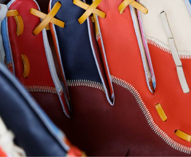 端材を繋ぐステッチ