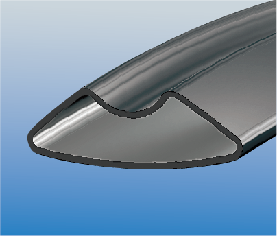 打球前のフレーム断面